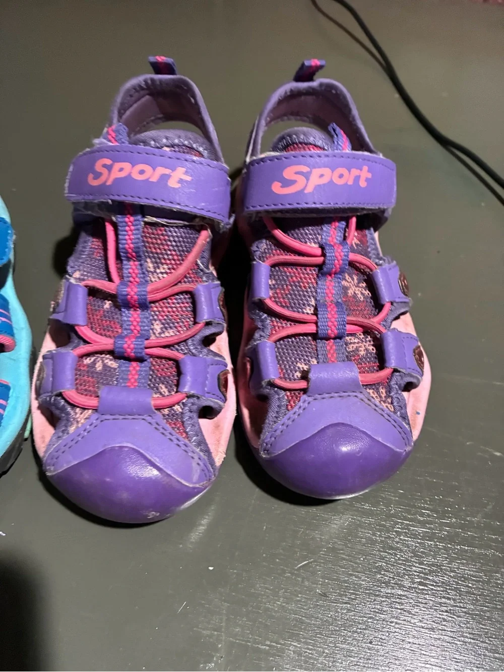 Kids Blue & Pink Athletic Sandals - Comfortable Active Footwear set of 3 size 1